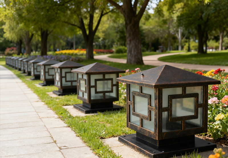Durable Outdoor Waterproof Post Top Lamps for Long-Lasting Public Lighting
