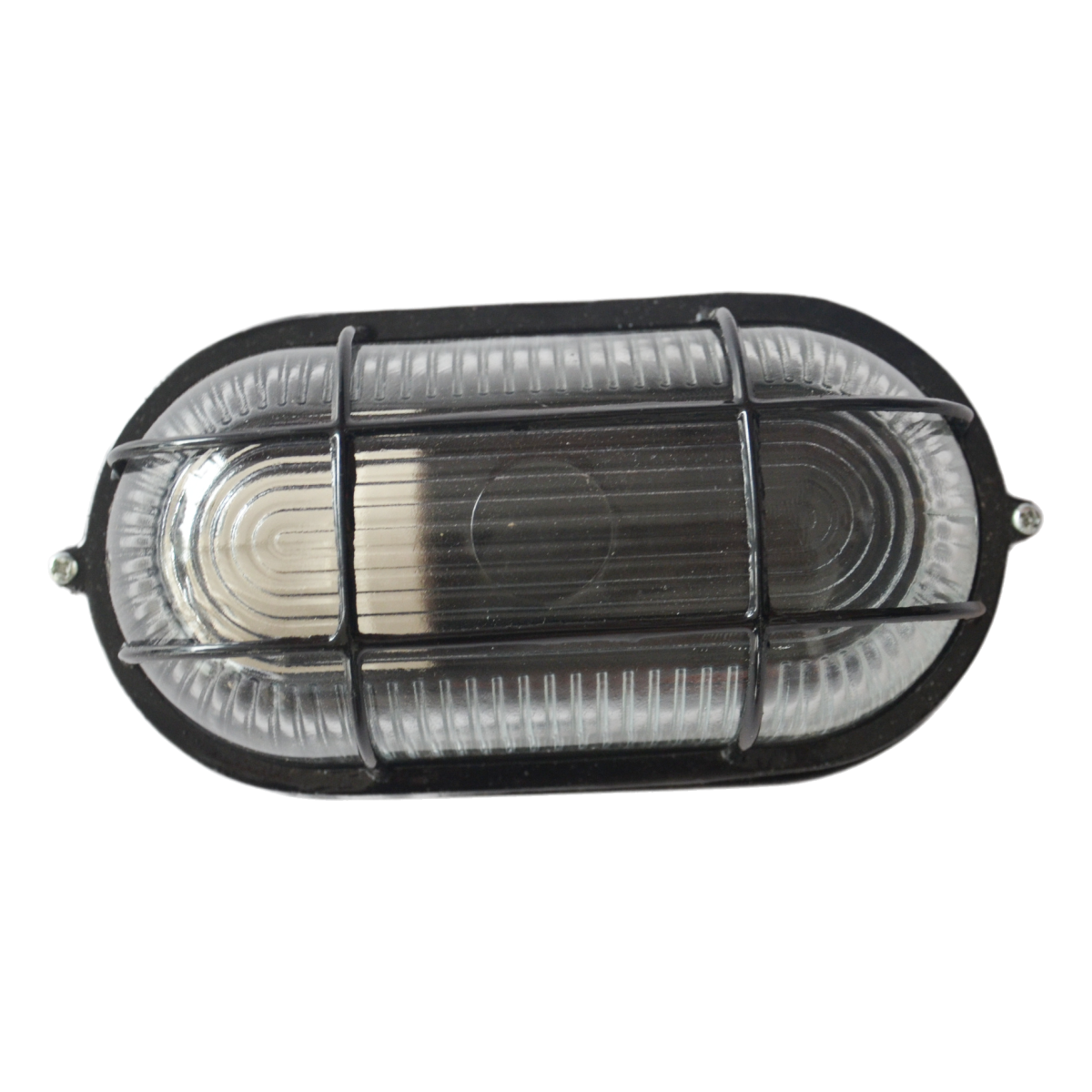 Moisture-proof Lamp All-Aluminum Black Oval