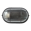 Moisture-proof Lamp All-Aluminum Black Oval