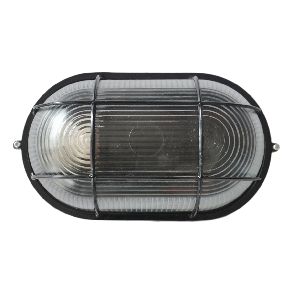 Moisture-proof Lamp All-Aluminum Black Oval