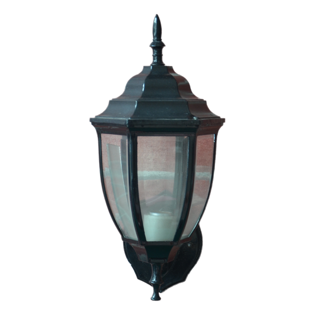Curved hexagonal wall lamp(black)