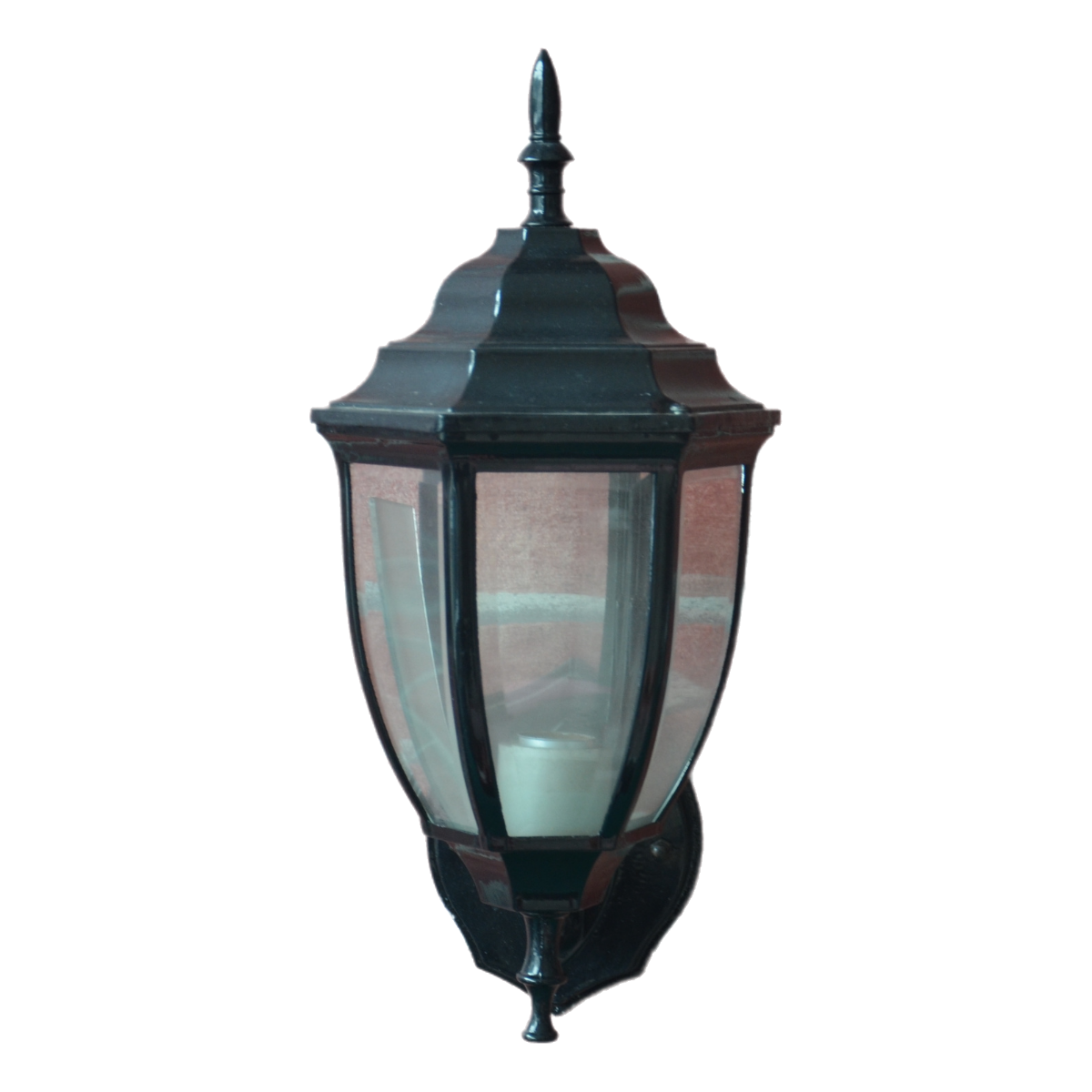 Curved hexagonal wall lamp(black)