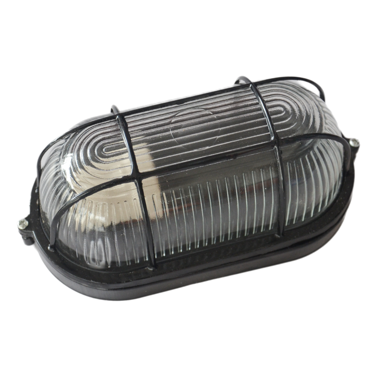 Moisture-proof Lamp All-Aluminum Black Oval