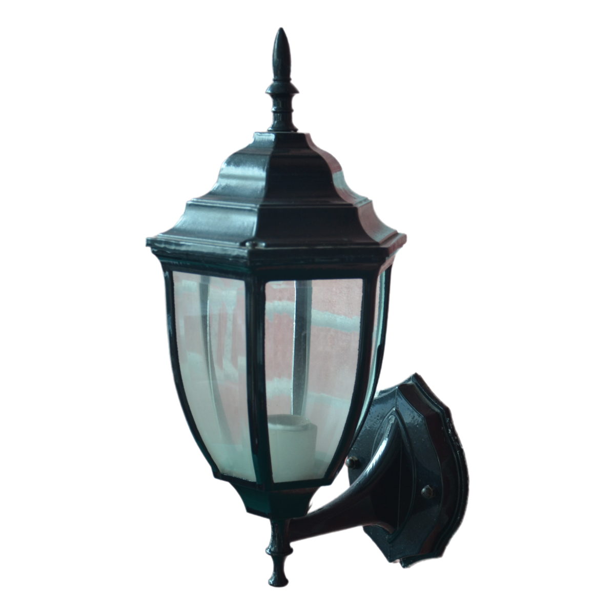 Curved hexagonal wall lamp(black)