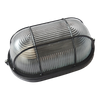 Moisture-proof Lamp All-Aluminum Black Oval