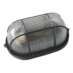 Moisture-proof Lamp All-Aluminum Black Oval