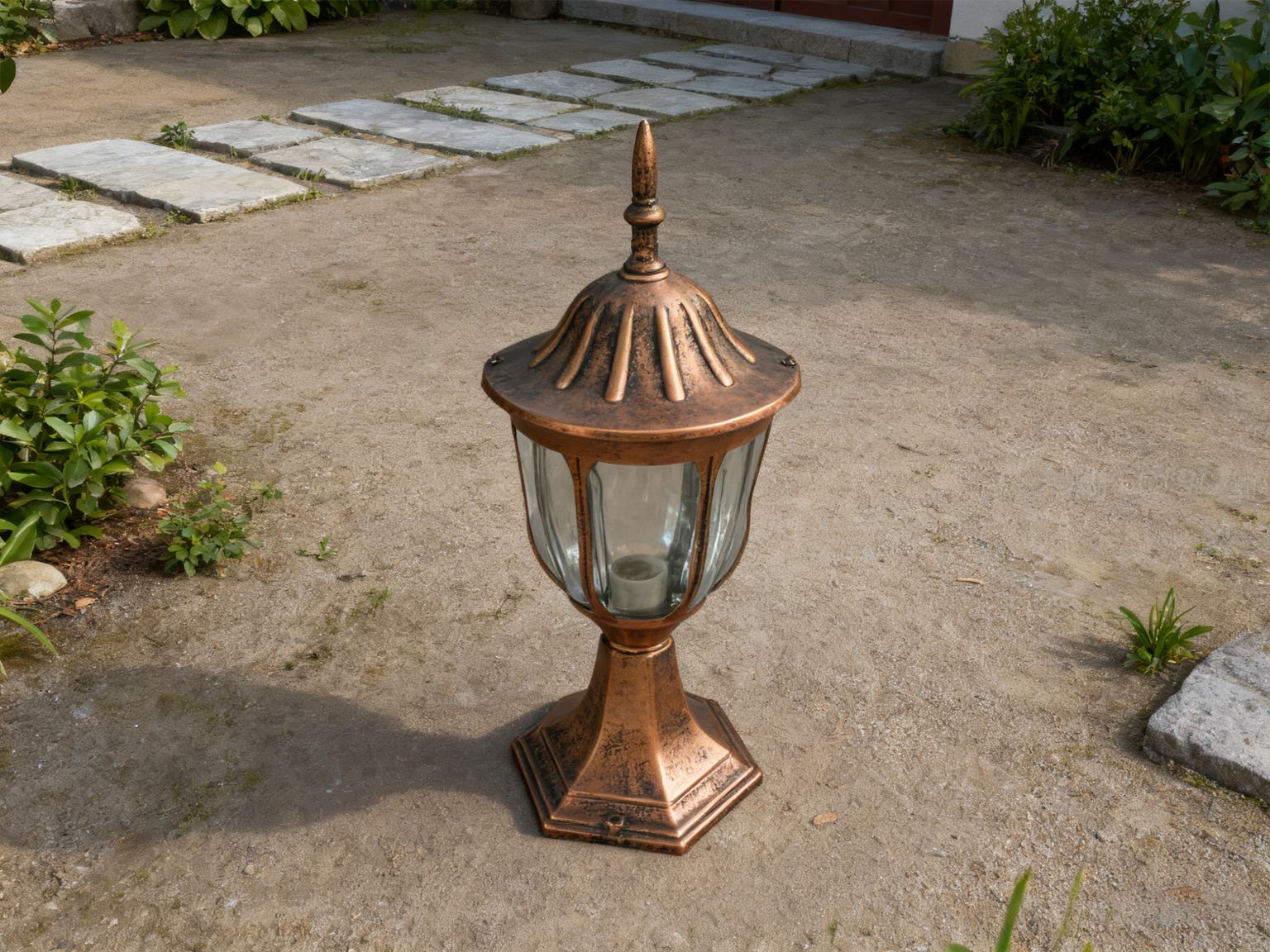 Post Top Lamp for Outdoor Garden, Patio, and Driveway