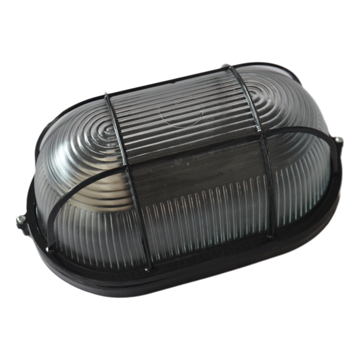 Oval (Black) Moisture-proof Lamp All-Aluminum